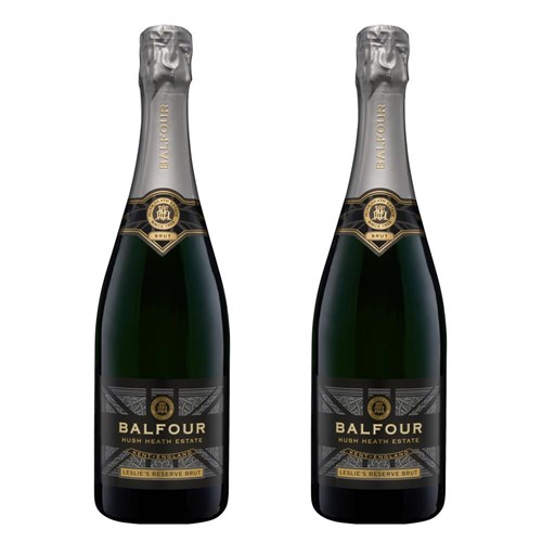 Balfour Leslies Reserve Brut English Sparkling 75cl Duo Gift Set